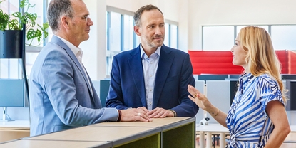 Sandra Genge, Steven Endress, and Peter Selders in a conversation